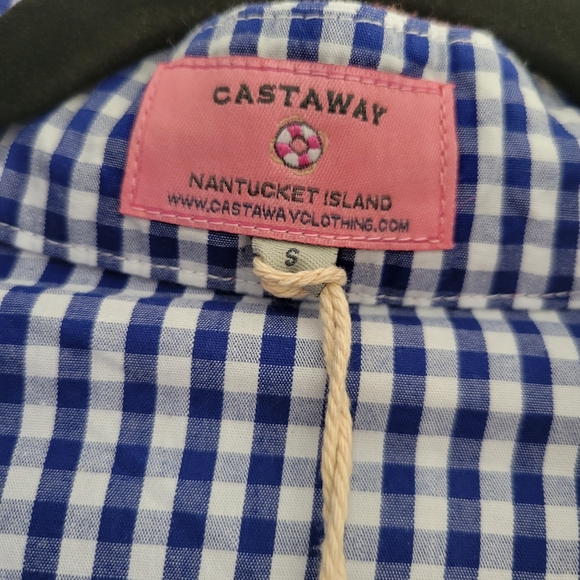 New With Tags Castaway Nantucket Island Gingham Tunic Dress Size Small - Picture 5 of 11